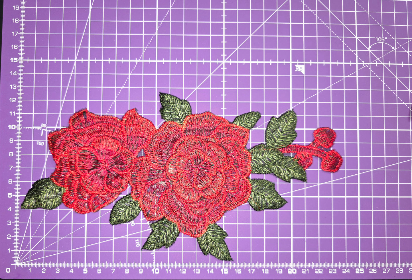 Double Rose (Glue/Sew on)