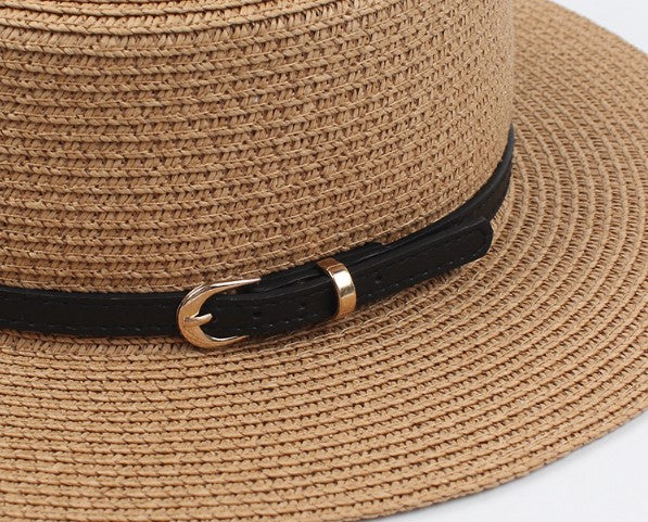 Flat Top Straw Hat