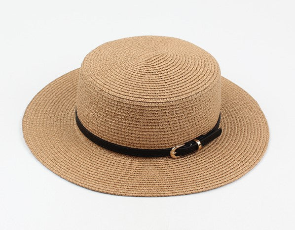 Flat Top Straw Hat