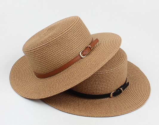 Flat Top Straw Hat