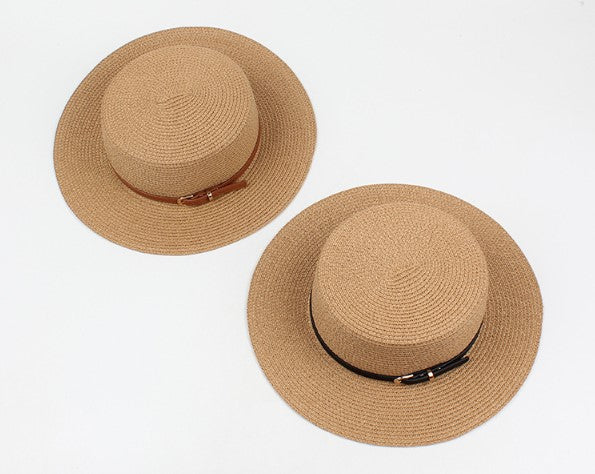 Flat Top Straw Hat