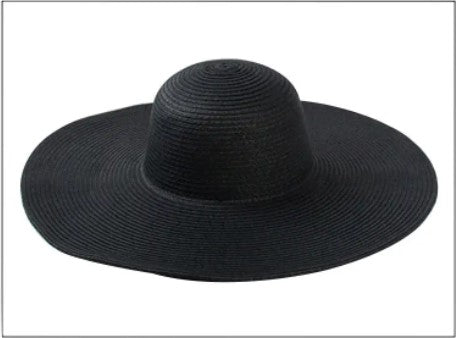 Solid Floppy Straw Hat