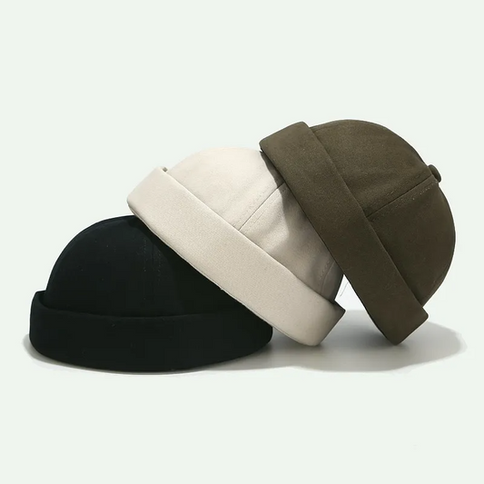Solid No Brim (Black/Brown)