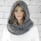 Knitted Hooded Scarf