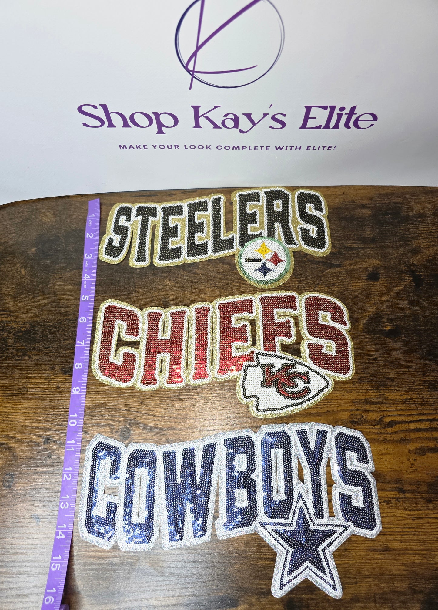 Football Iron-On Patches