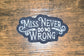Pt. 31 Statement Patches