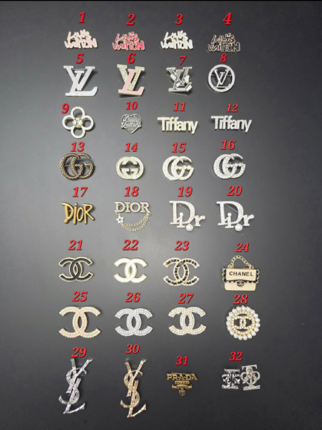 Designer Inspired Brooches