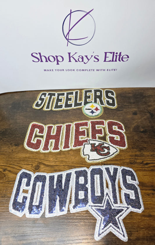 Football Iron-On Patches