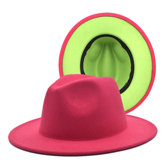 Rose-Green Flat Brim