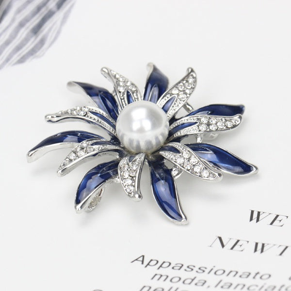 Blue/Silver Fashion Flower