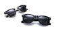 2 PACK Clubmaster/Wayfarer Polarized Sunglasses