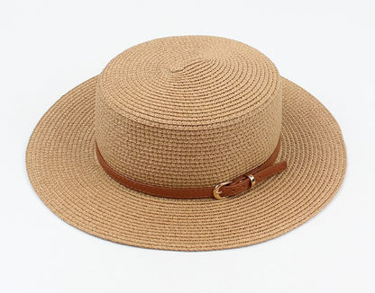 Flat Top Straw Hat