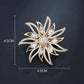 Zircon Flame Garland Brooch