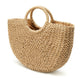 Straw Summer Beach Tote