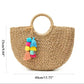 Straw Summer Beach Tote