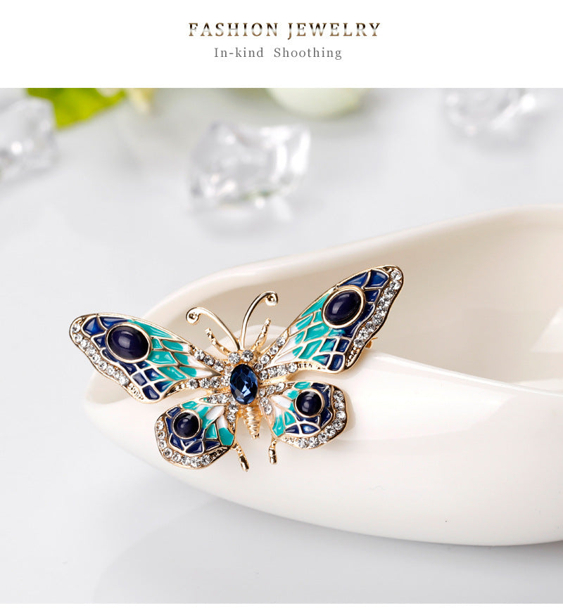 Small Butterfly Alloy Brooch