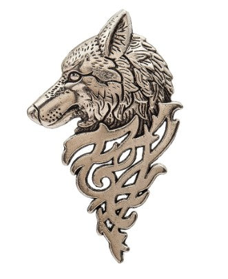 Domineering Wolf Head Pin