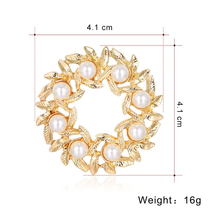 Gold Wreath w/Pearls